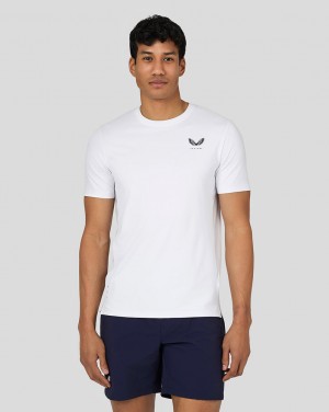 Castore Active Short Sleeve Performance T-Shirt Bílé | BPCOAR-758