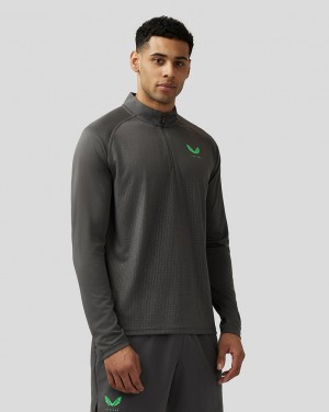 Castore Adapt Quarter Zip Top Gunmetal | HWVFTU-856