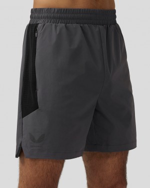 Castore Apex 6” Woven Shorts Gunmetal | VTFJCM-389