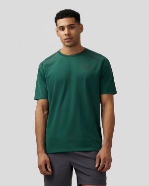 Castore Apex Aeromesh T-Shirt Zelene | GQHVUK-654