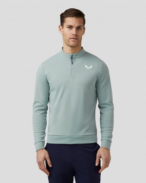 Castore Golf Club Classic Quarter Zip Top Blankyt | BCYQAI-452