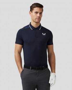 Castore Golf Tech Polo Tmavě Blankyt | MPVBKR-274