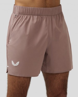 Castore Zone Ventilation 6” Training Shorts Peach Clay | JLSEVT-051