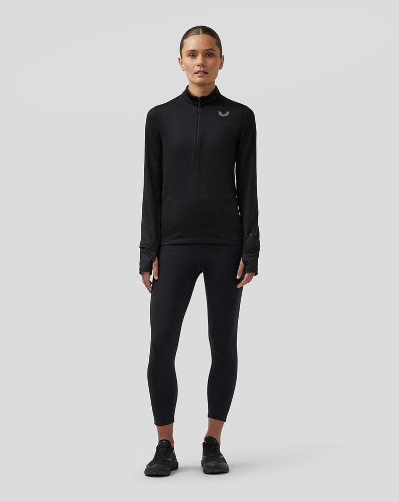 Castore Active Long Sleeve Half Zip Midlayer Top Černé | DHIQBW-479