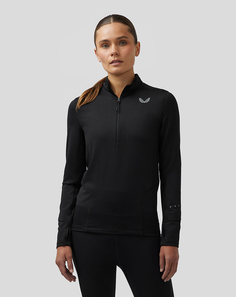 Castore Active Long Sleeve Half Zip Midlayer Top Černé | DHIQBW-479