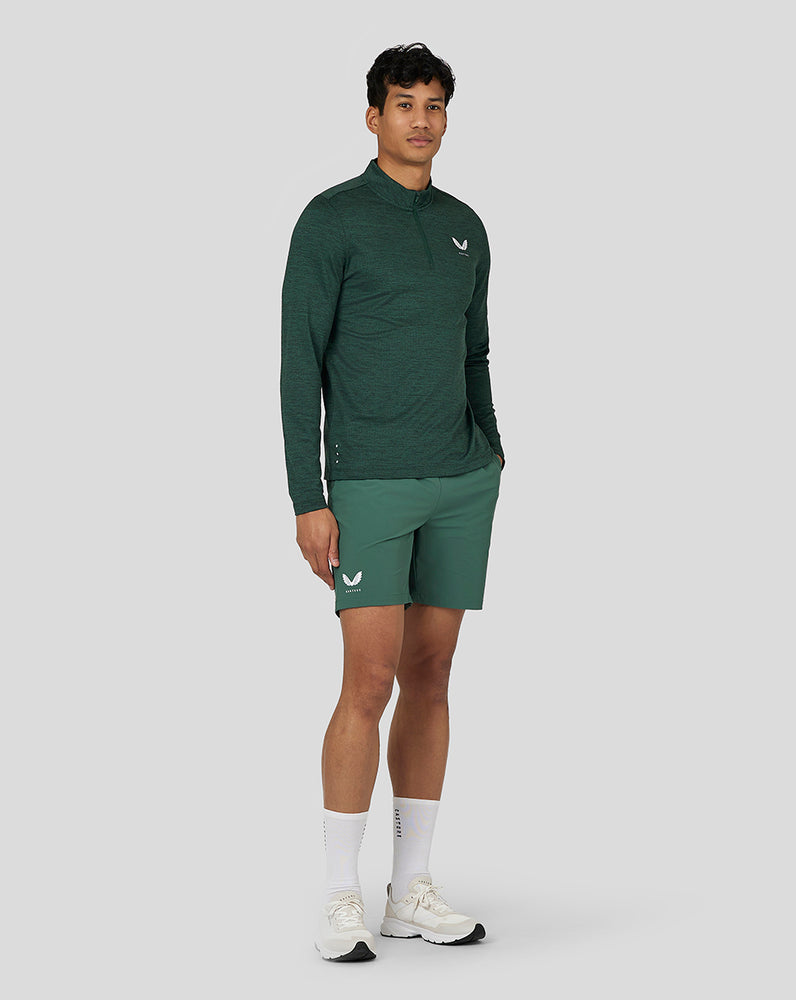 Castore Active Marl Quarter Zip Zelene | JMFIZU-509