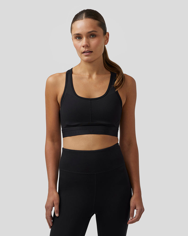 Castore Active Supportive Medium Impact Bra Černé | DYSLXA-351