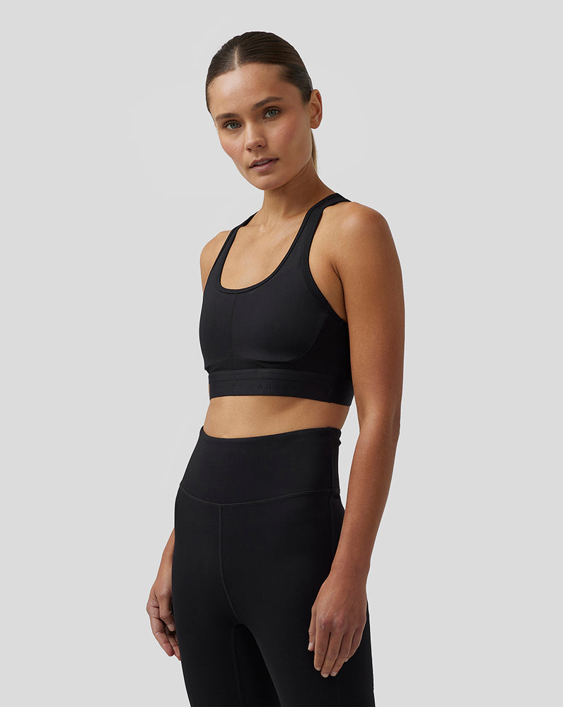 Castore Active Supportive Medium Impact Bra Černé | DYSLXA-351