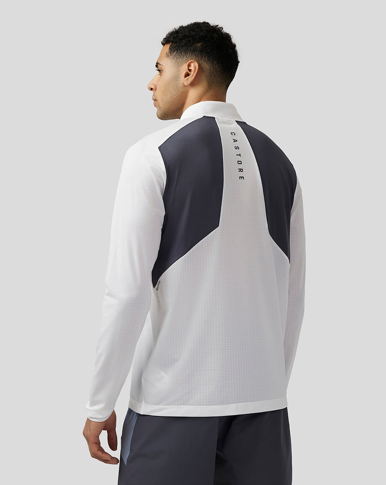 Castore Apex Aeromesh Quarter Zip Bílé | JSCHYA-834