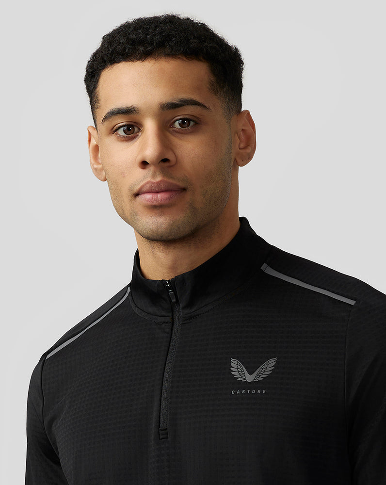 Castore Apex Aeromesh Quarter Zip Černé | NUACFR-175