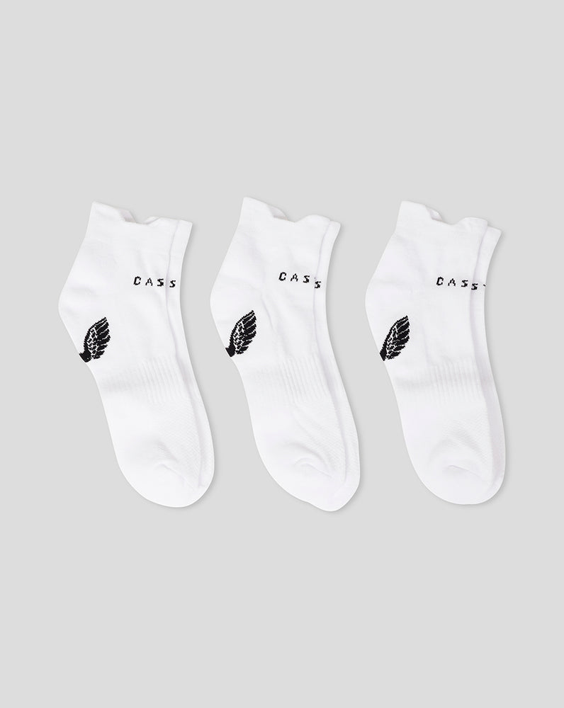 Castore Cushioned Ankle Socks 3 Pack Bílé | VWYMHU-269