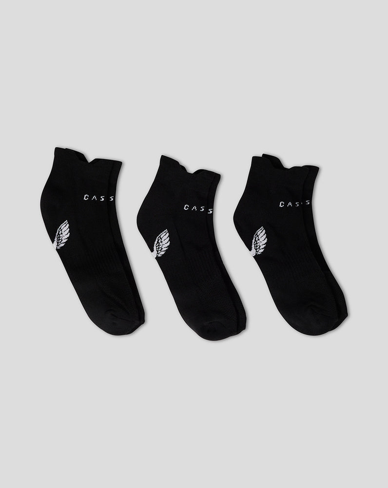 Castore Cushioned Ankle Socks 3 Pack Černé | TNFZLD-814