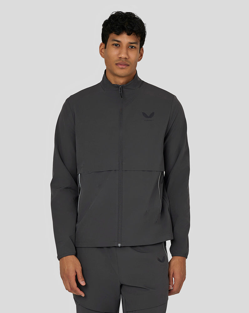 Castore Flex Woven Jacket Gunmetal | EHMQPG-976