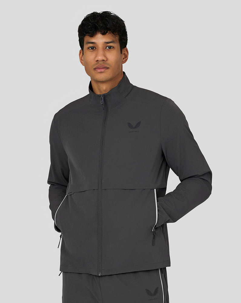 Castore Flex Woven Jacket Gunmetal | EHMQPG-976