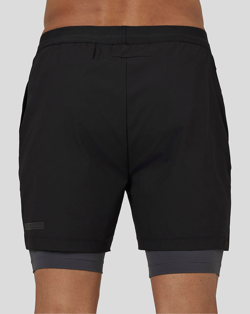 Castore Flow 2-in-1 Shorts Černé | DUVEIX-120