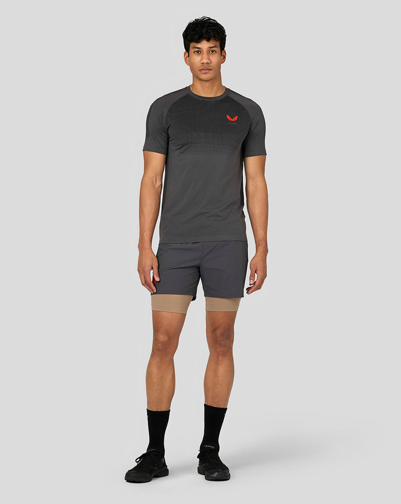 Castore Flow Seamless Training T-Shirt Gunmetal | EHTUSO-063