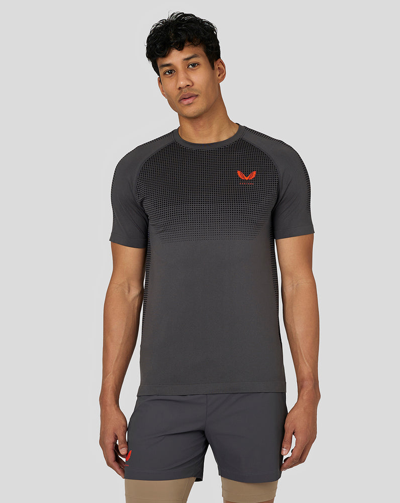 Castore Flow Seamless Training T-Shirt Gunmetal | EHTUSO-063