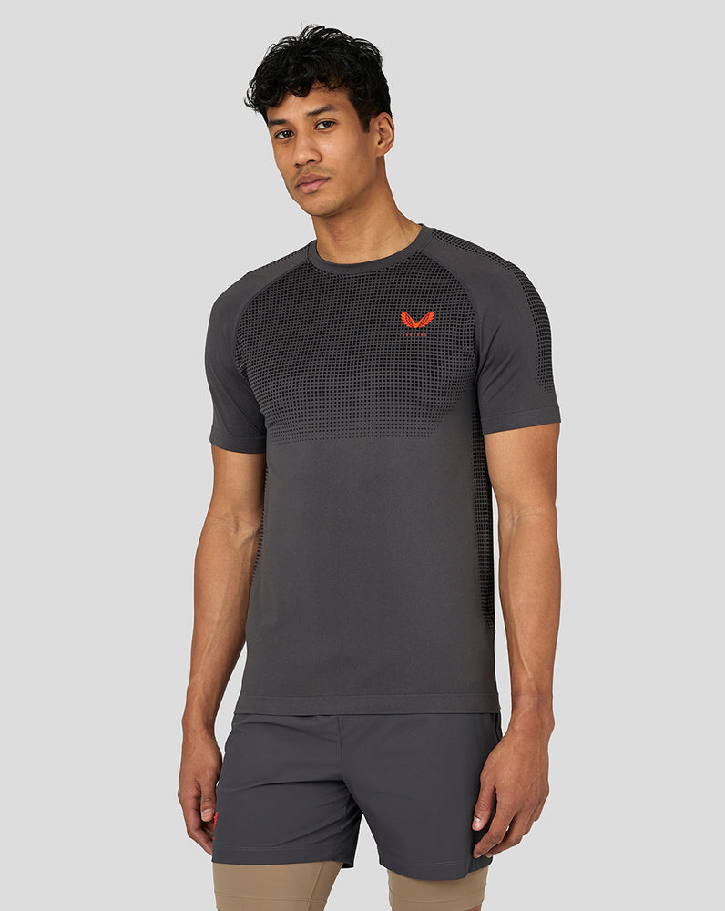 Castore Flow Seamless Training T-Shirt Gunmetal | EHTUSO-063