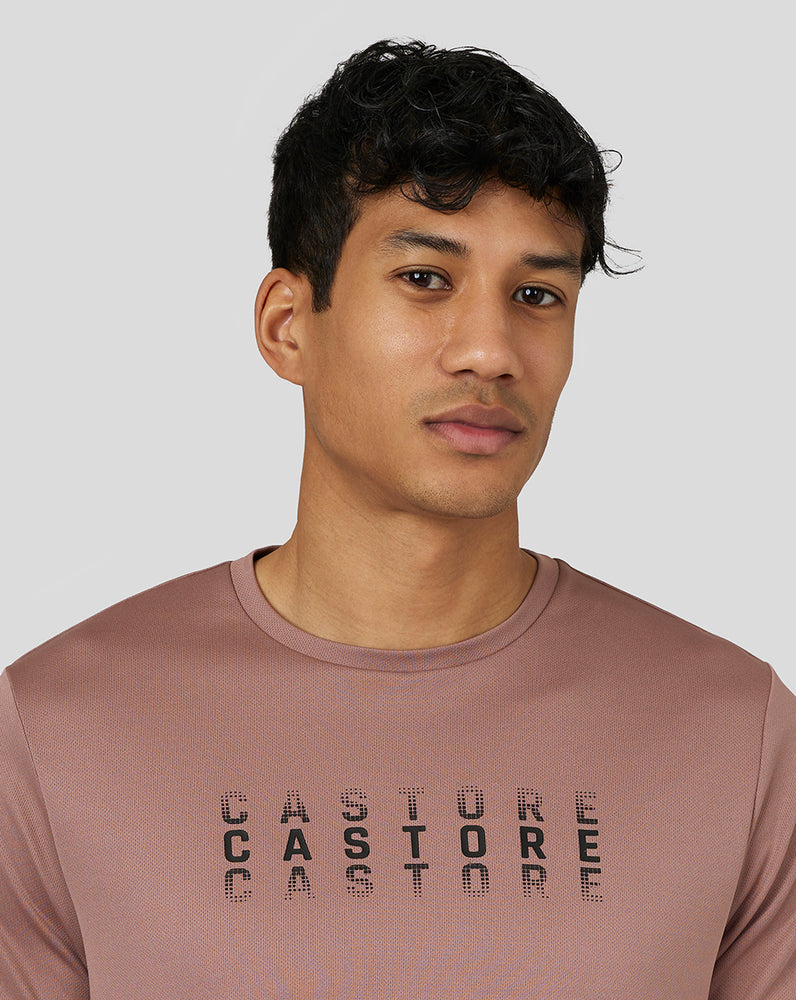 Castore Flow Short Sleeve Graphic T-Shirt Peach Clay | LOJQTP-102