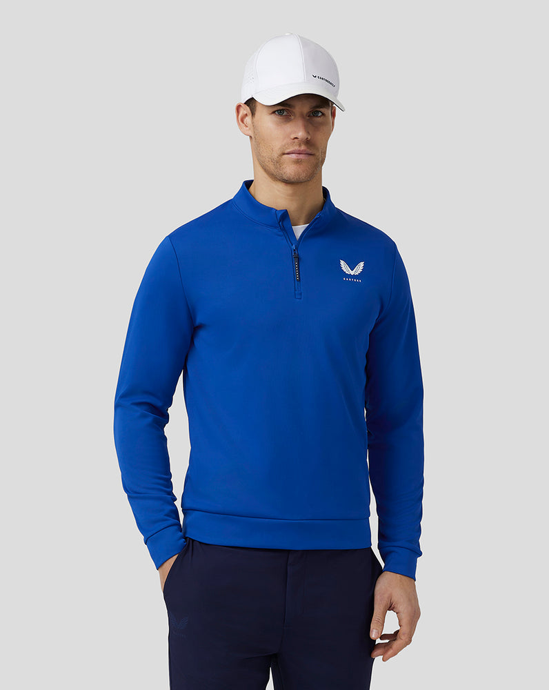 Castore Golf Club Classic Quarter Zip Top Královská Modrá Blankyt | HJNCVX-945