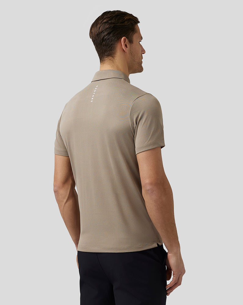 Castore Golf Engineered Knit Polo Clay | LYVJAZ-238