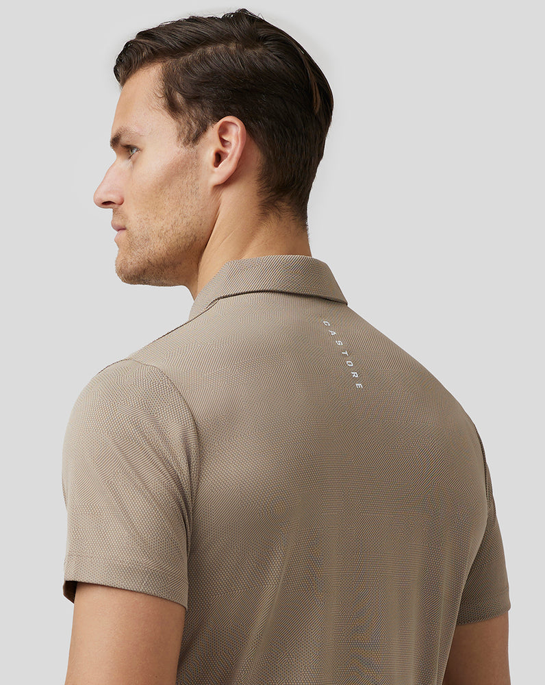 Castore Golf Engineered Knit Polo Clay | LYVJAZ-238