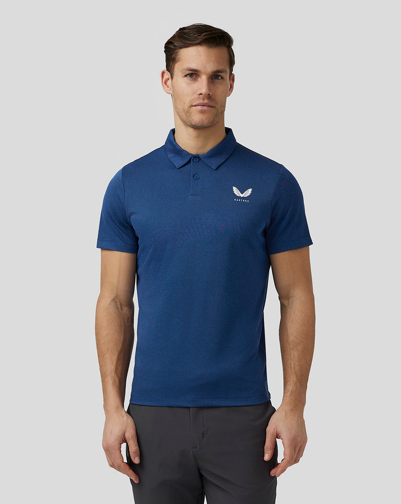 Castore Golf Engineered Knit Polo Tmavě Blankyt | LVKTZW-463