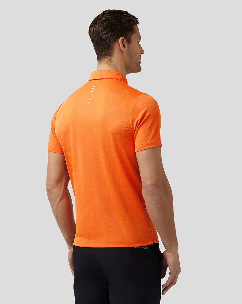 Castore Golf Engineered Knit Polo Tmavě Oranžové | LISYEG-519