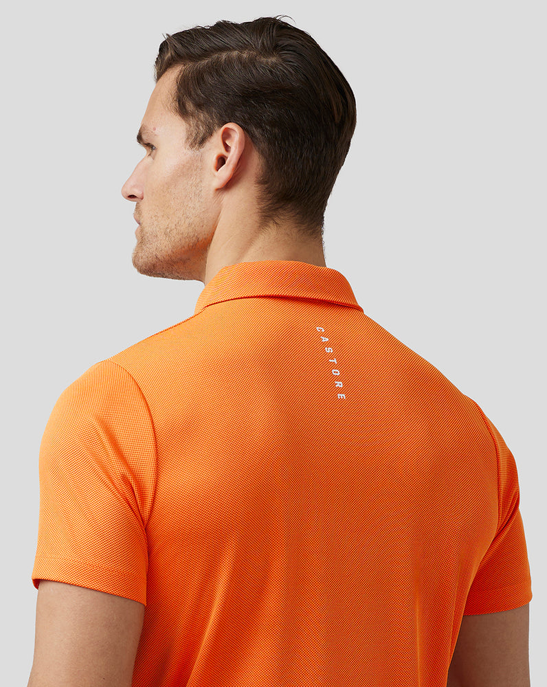 Castore Golf Engineered Knit Polo Tmavě Oranžové | LISYEG-519