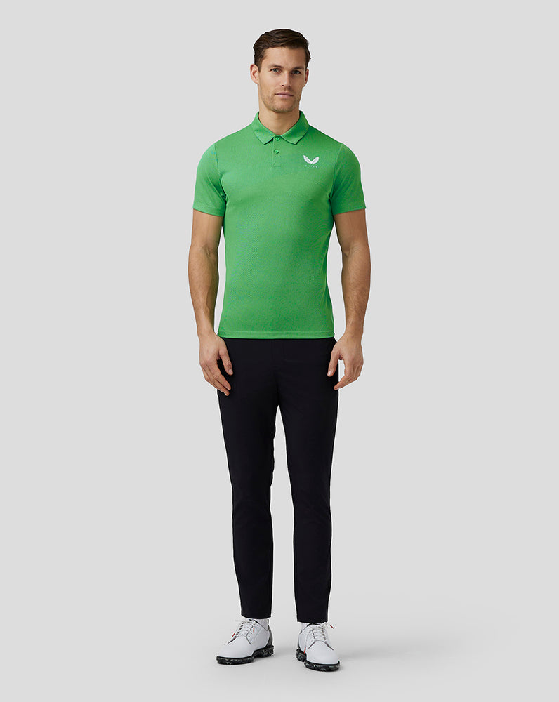 Castore Golf Engineered Knit Polo Zelene | UIGSAC-693