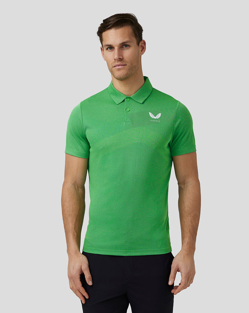 Castore Golf Engineered Knit Polo Zelene | UIGSAC-693