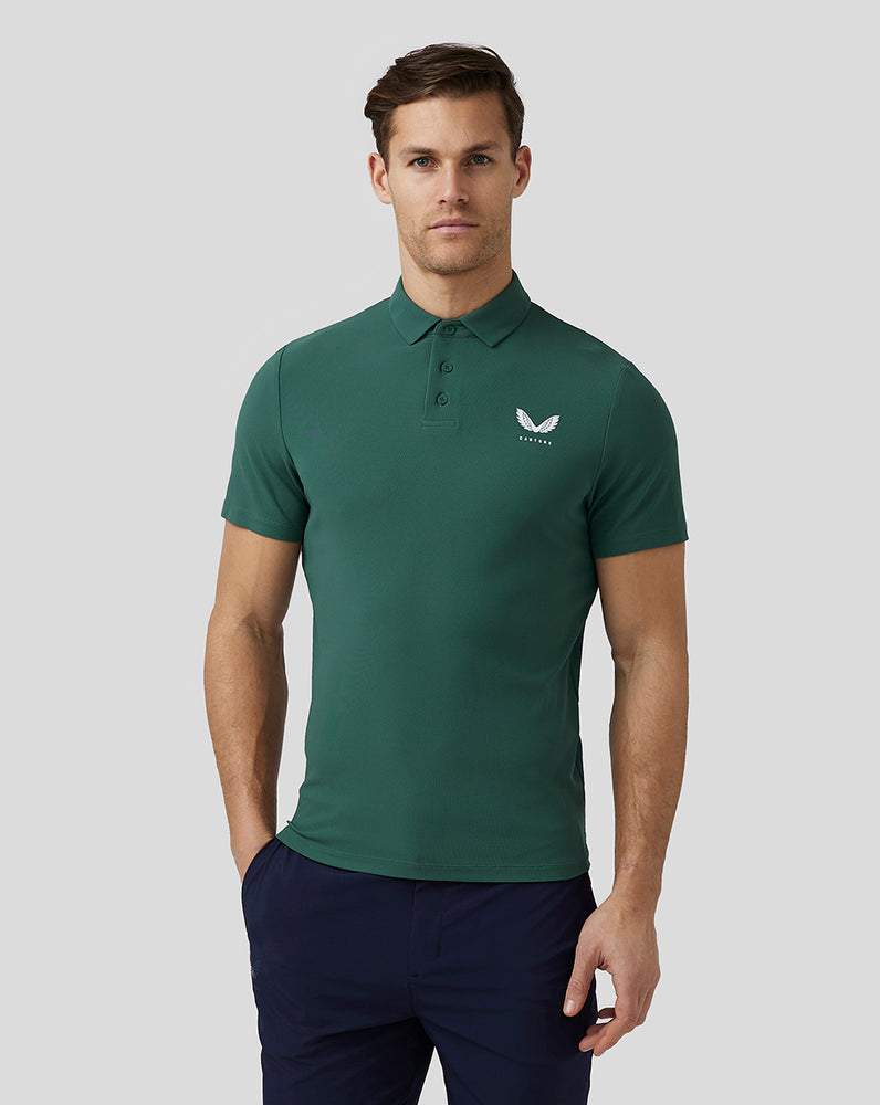 Castore Golf Essential Polo Zelene | HKBDIA-652