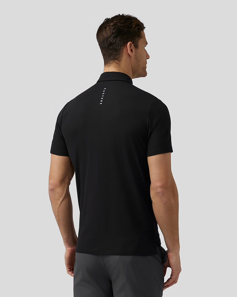 Castore Golf Essential Polo Černé | XJMLBG-321