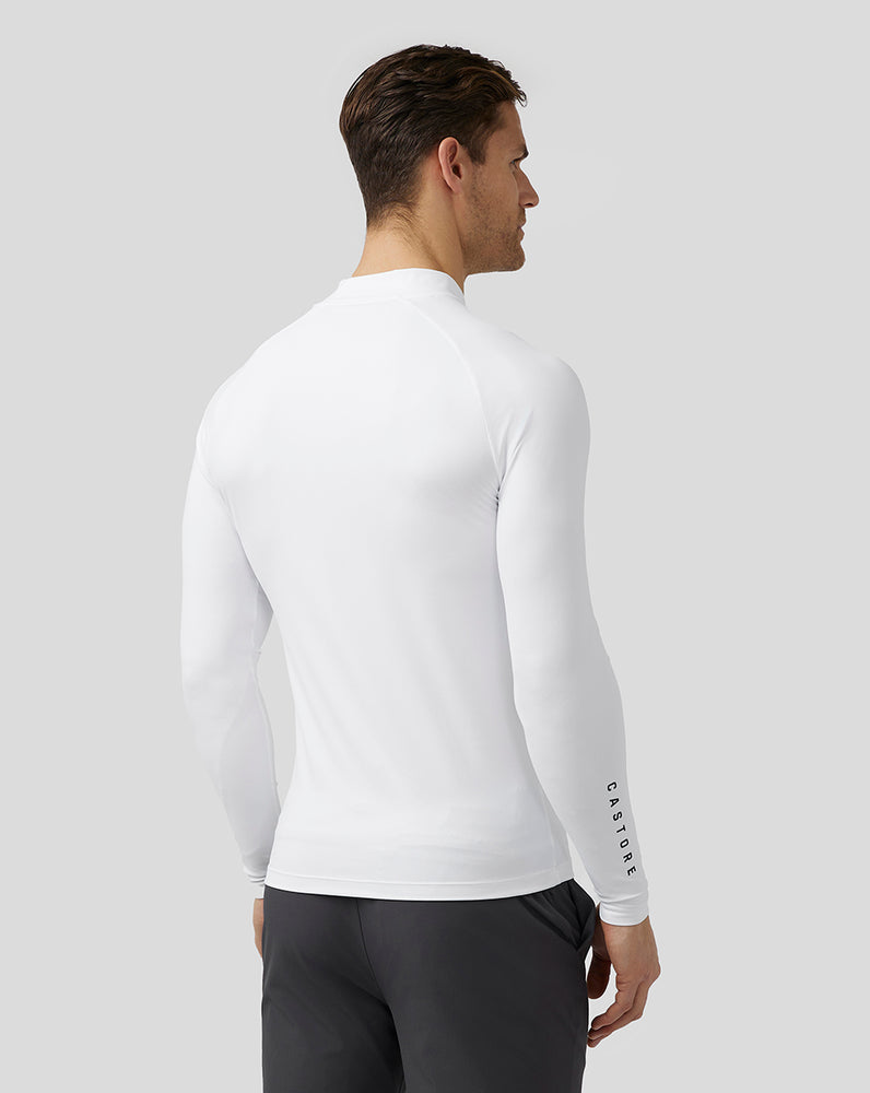 Castore Golf Long Sleeve Mock Neck Base Layer Bílé | FDWZAR-590