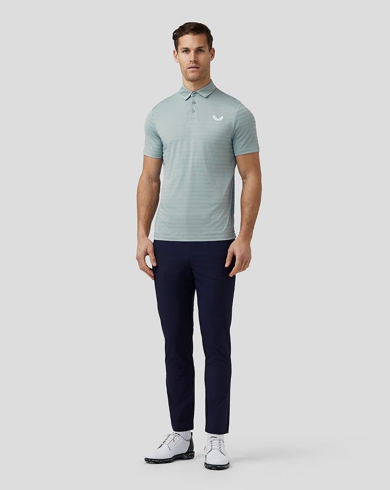 Castore Golf Textured Pique Stripe Polo Blankyt | RZXLDN-396