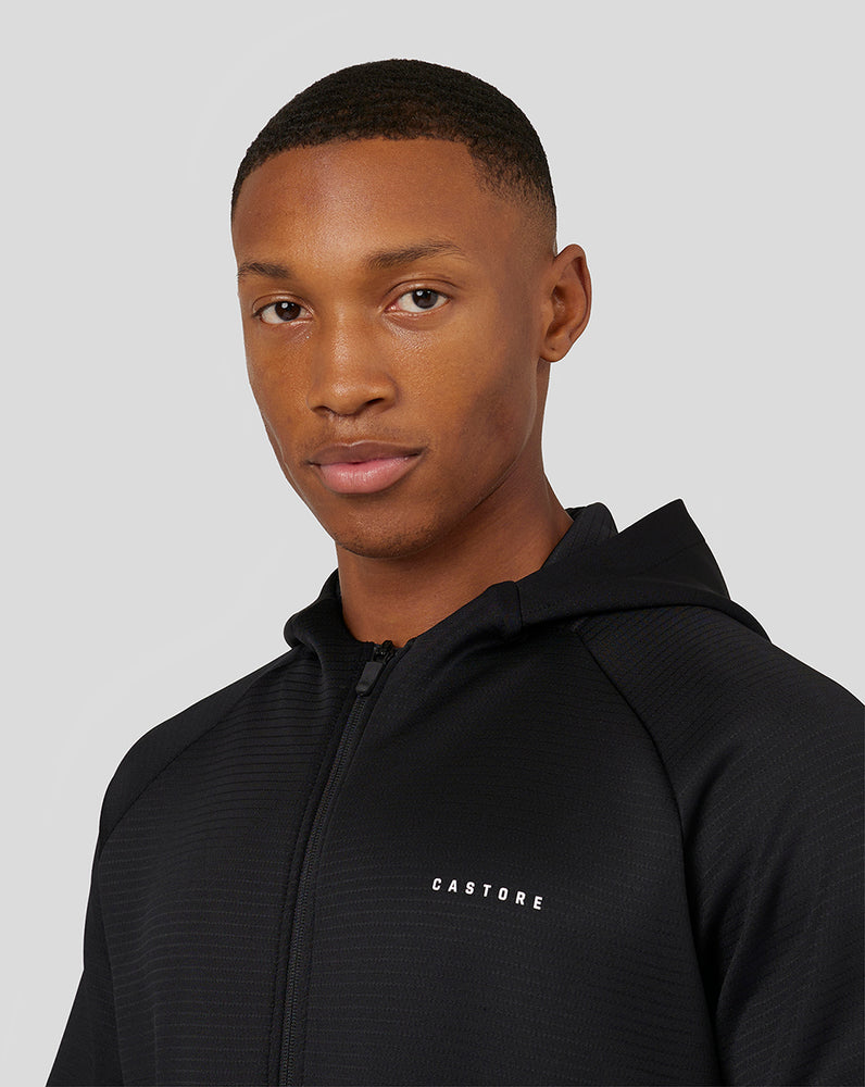 Castore Long Sleeve Aeroscuba Zip-Through Hoodie Černé | JOXFPY-824