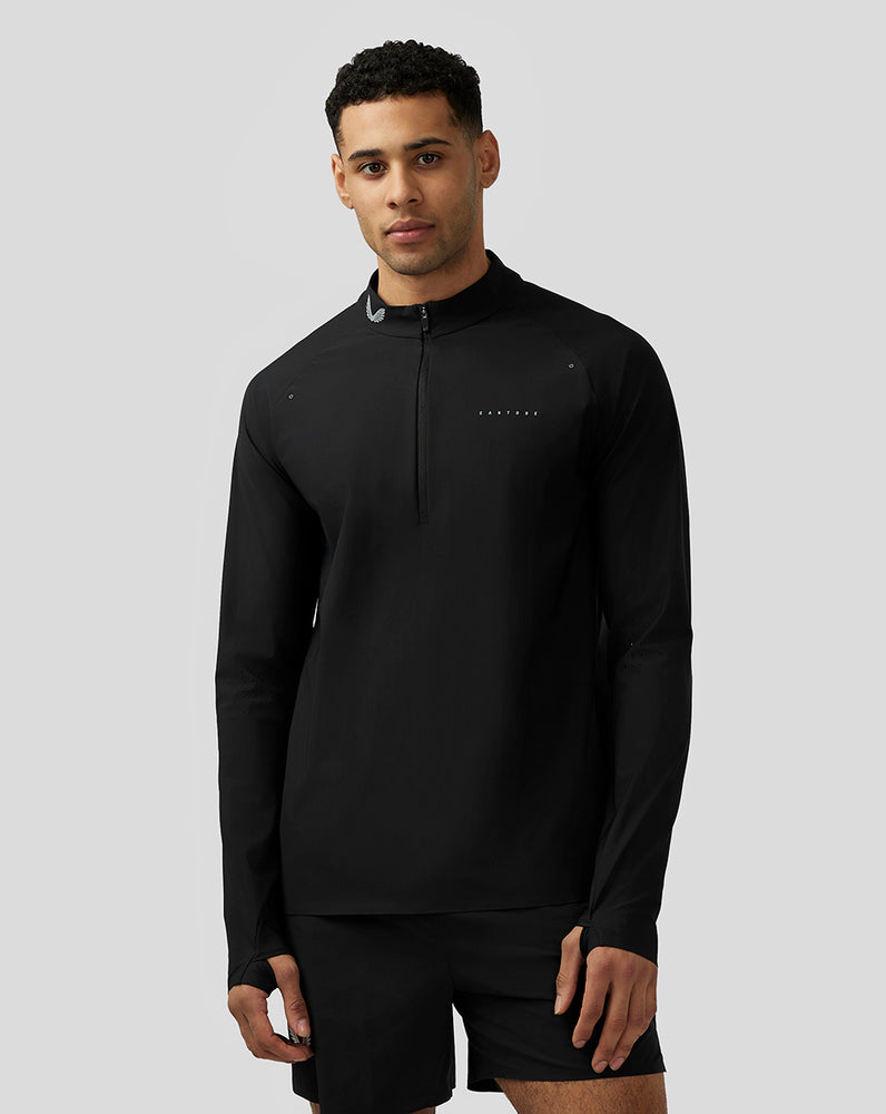 Castore Zone Ventilation Quarter Zip Černé | DBEXTF-185